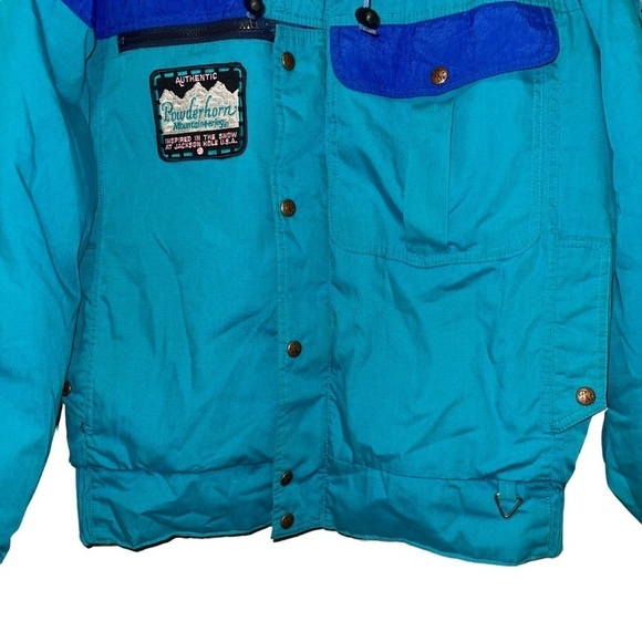 Vintage Powderhorn Men Down Ski Snowbord Jacket Size M - Picture 3 of 7